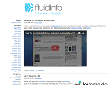 Tablet Screenshot of blogs.fluidinfo.com